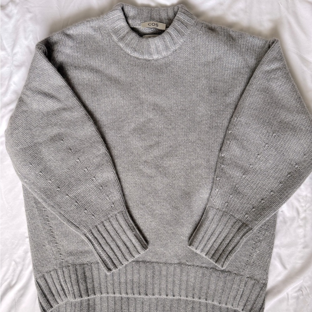 CHUNKY PURE CASHMERE CREW-NECK SWEATER